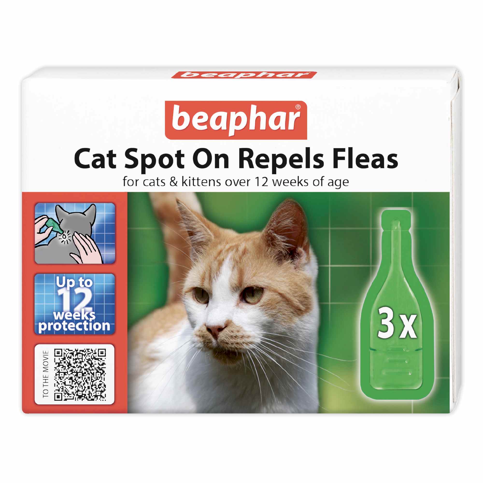 Beaphar Plant-Based Spot-On Flea Repellent for Cats