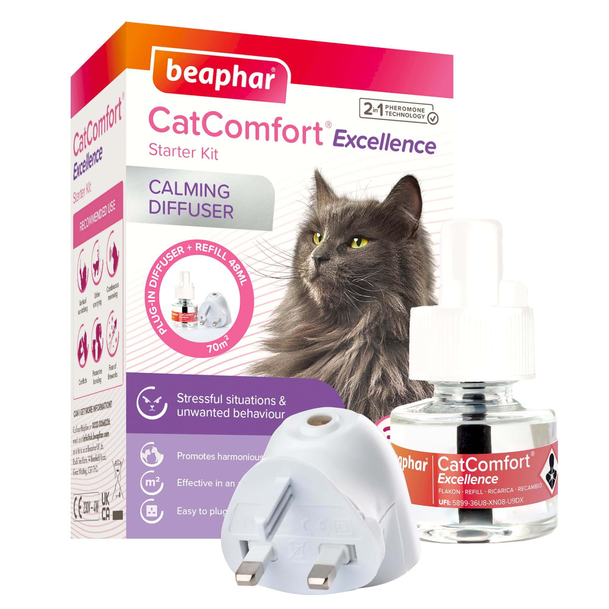 Beaphar CatComfort Excellence Calming Diffuser Starter Pack For Cats