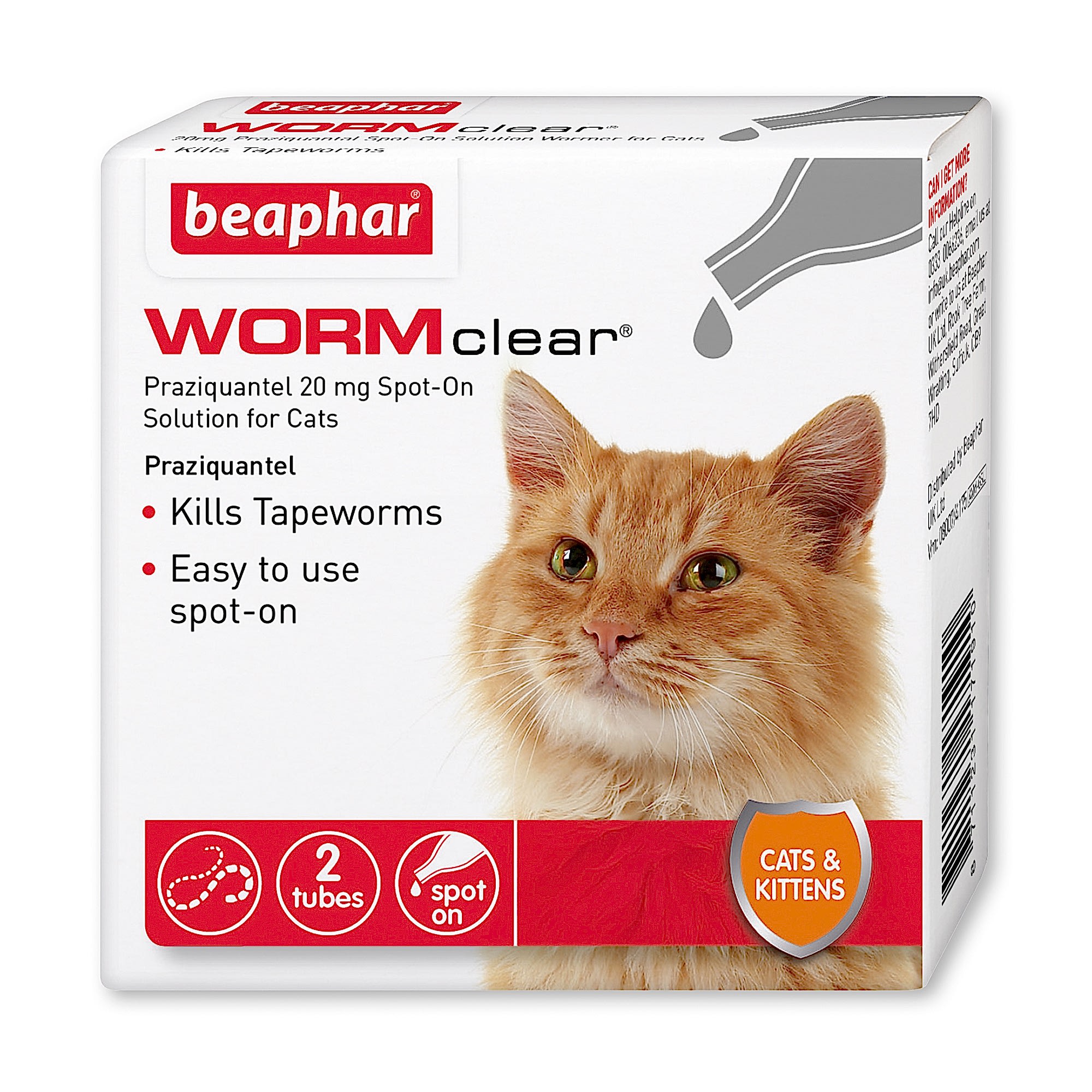 Beaphar WORMclear Worming Spot-On for Cats