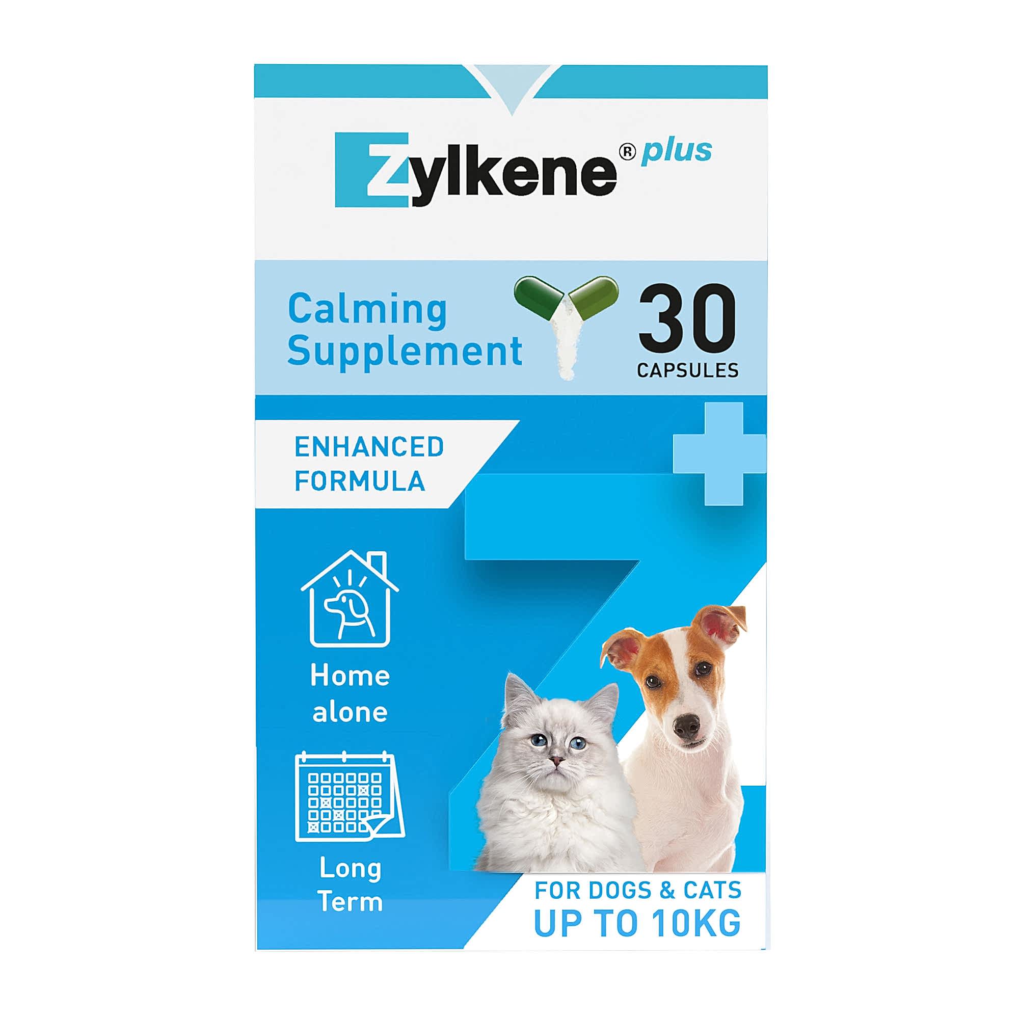 Zylkene Plus Calming Supplement For Cats & Dogs Up To 10kg