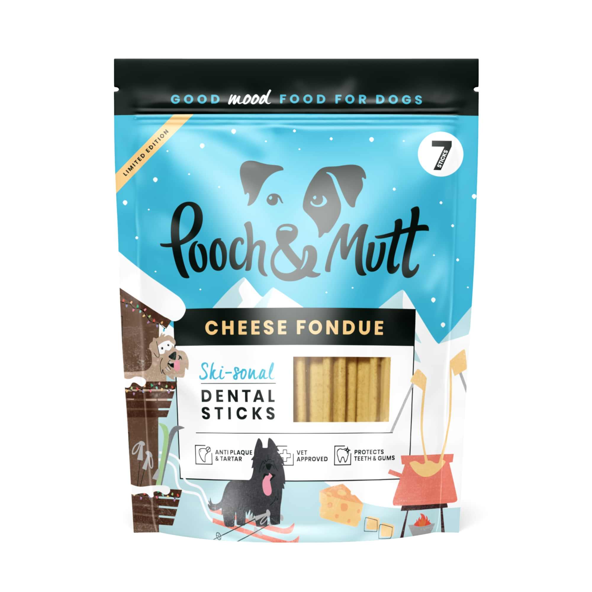 Pooch and Mutt Cheese Fondue Dog Dental Sticks