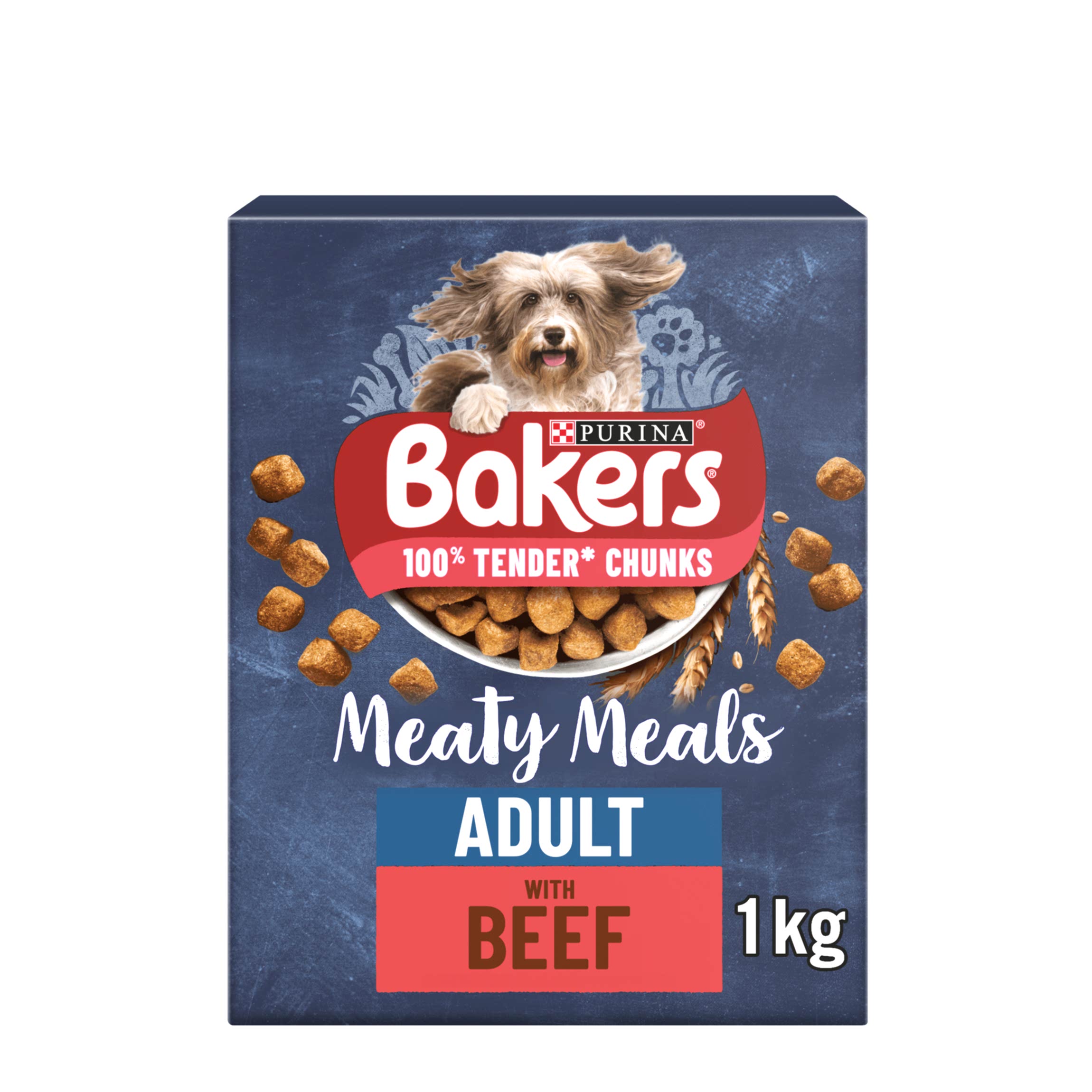 Bakers Meaty Meals Adult Dry Dog Food Beef