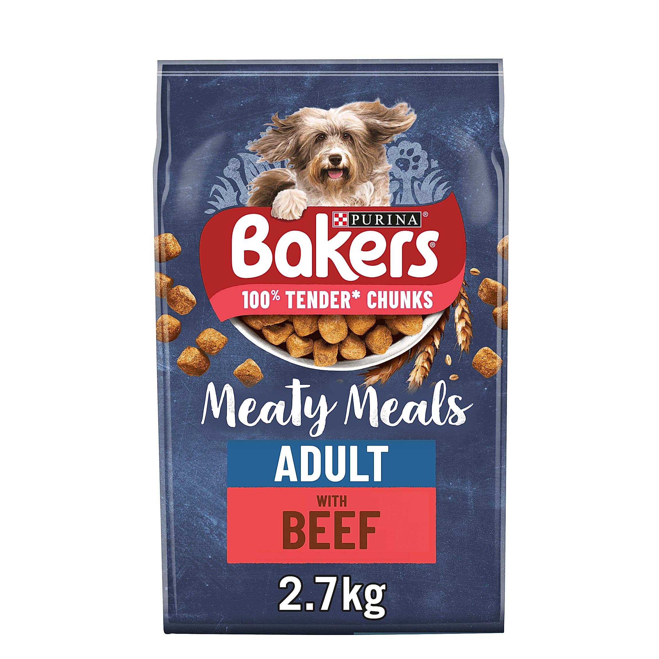 Bakers Meaty Meals Adult Dry Dog Food Beef