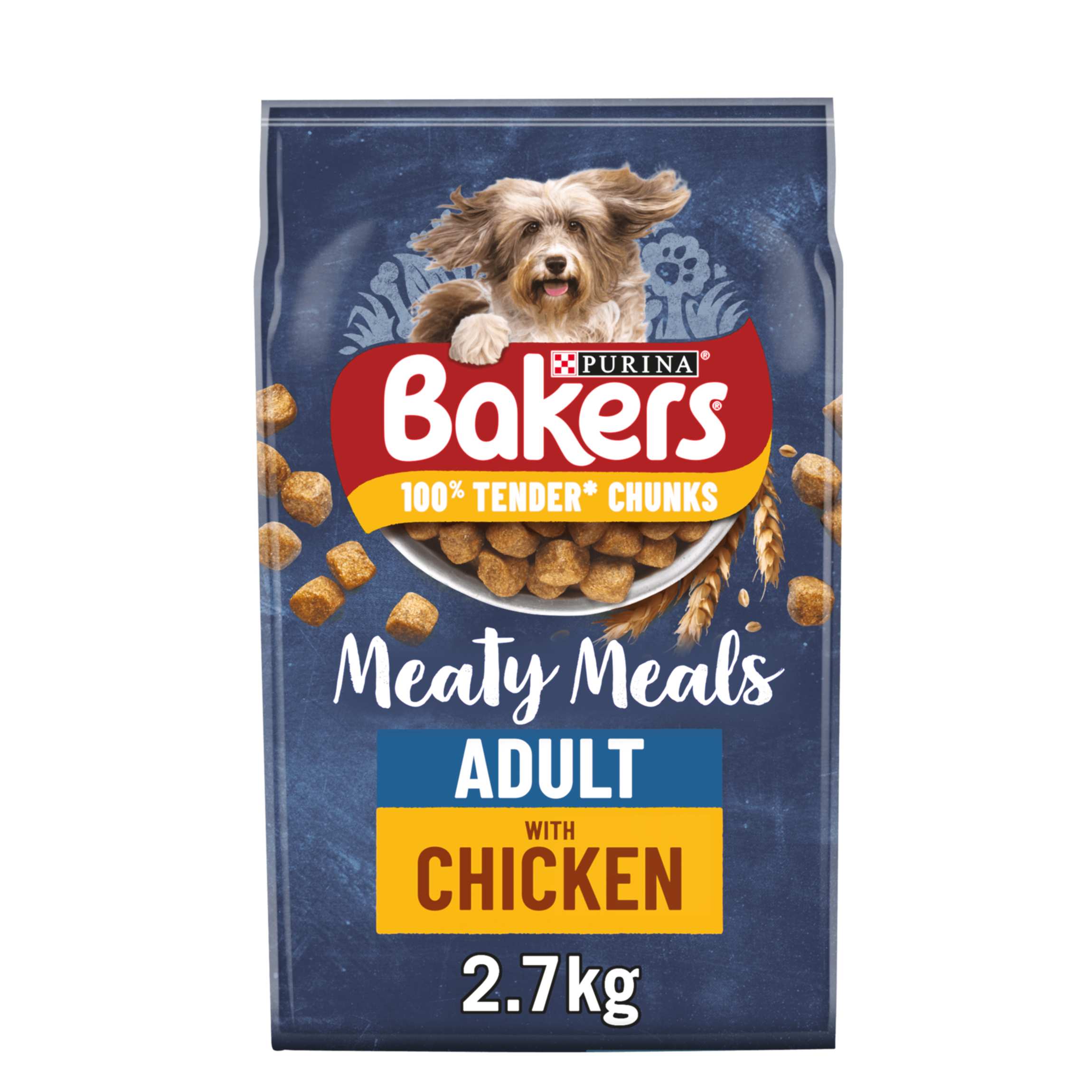 Bakers Meaty Meals Adult Dry Dog Food Chicken