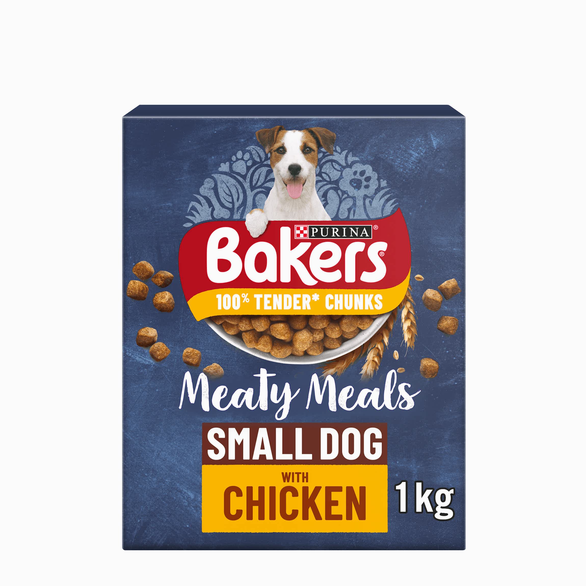 Bakers Meaty Meals Small Breed Adult Dry Dog Food Chicken