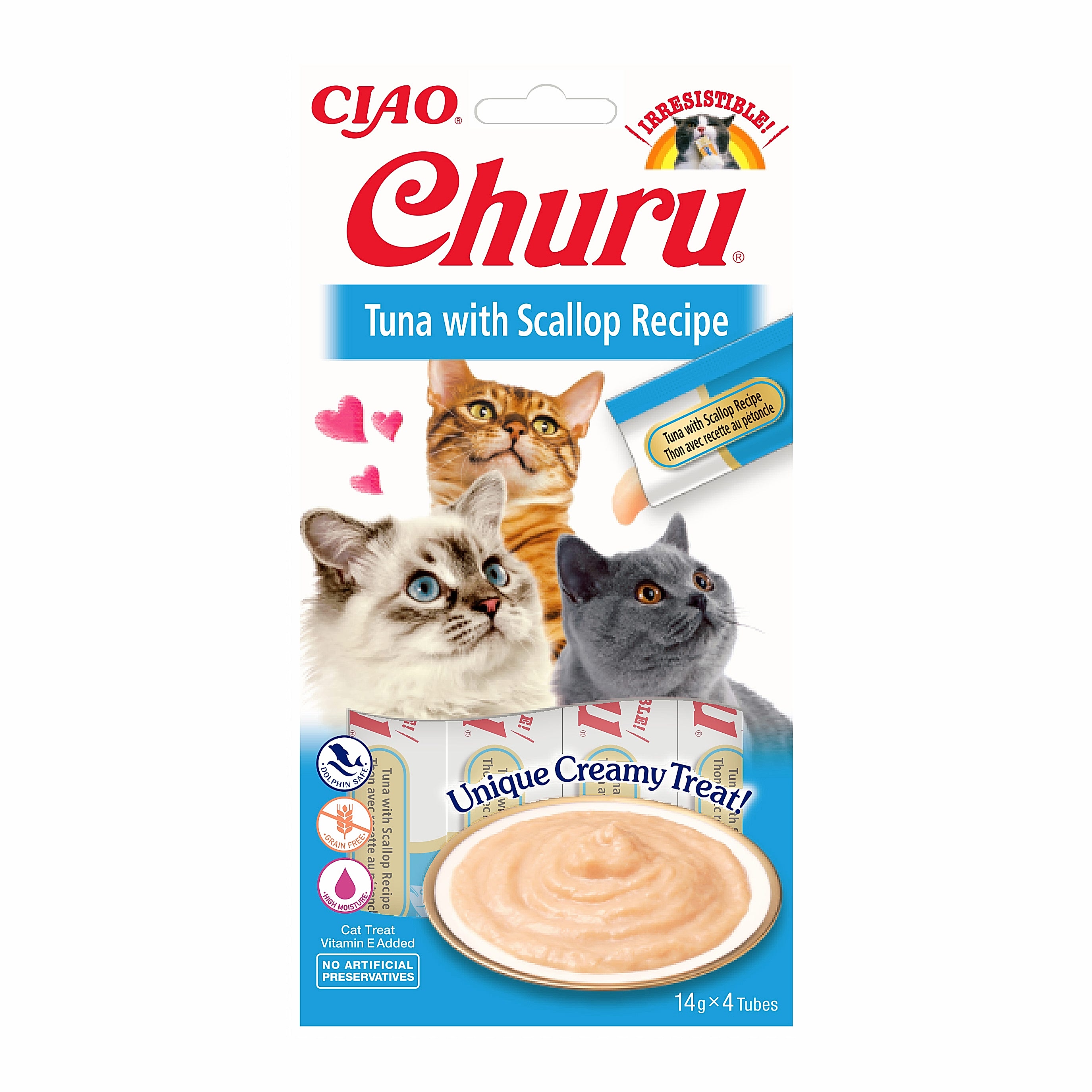 Ciao Churu Cat Treat Sticks Tuna with Scallop x 4