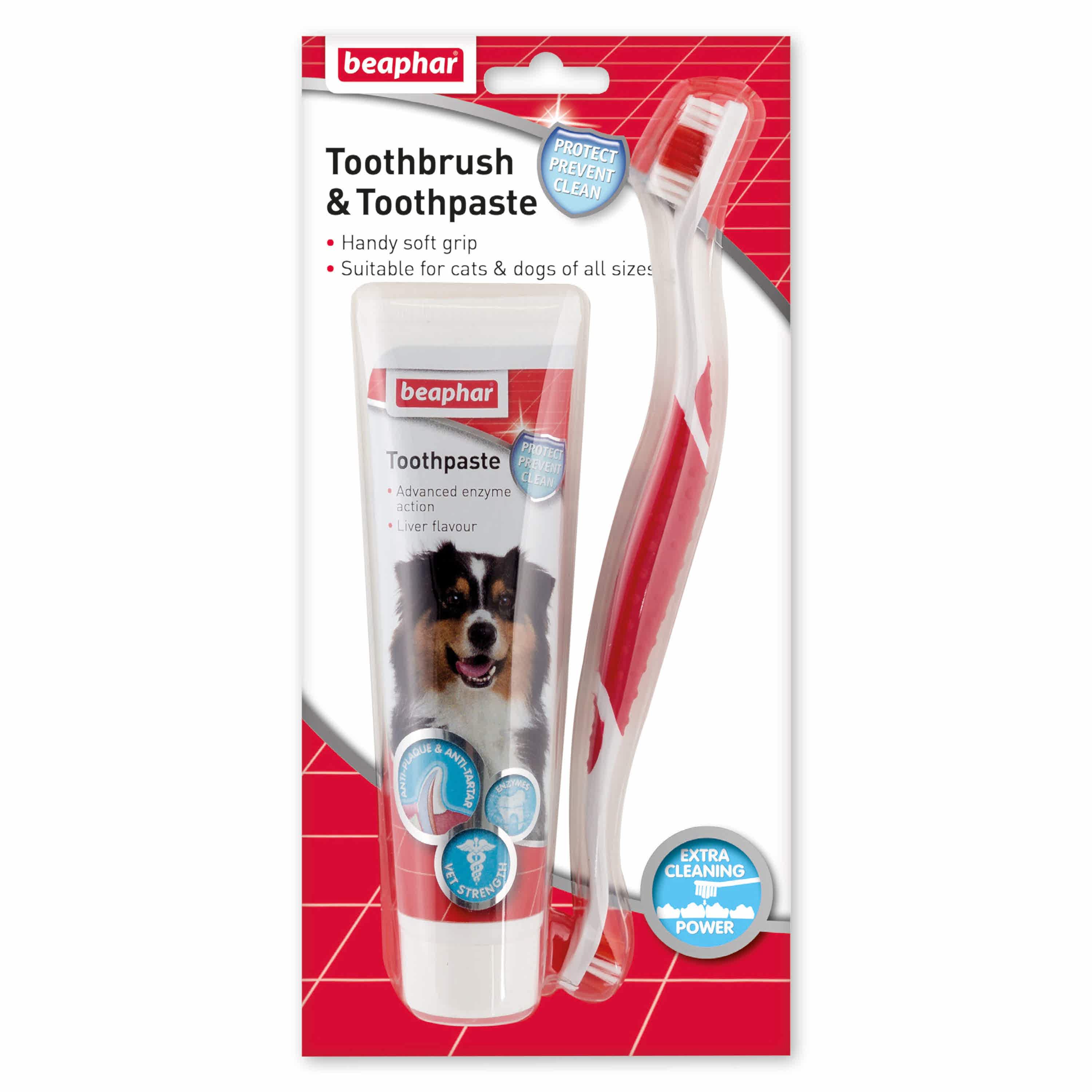 Beaphar Toothbrush & Toothpaste Kit For Cats & Dogs