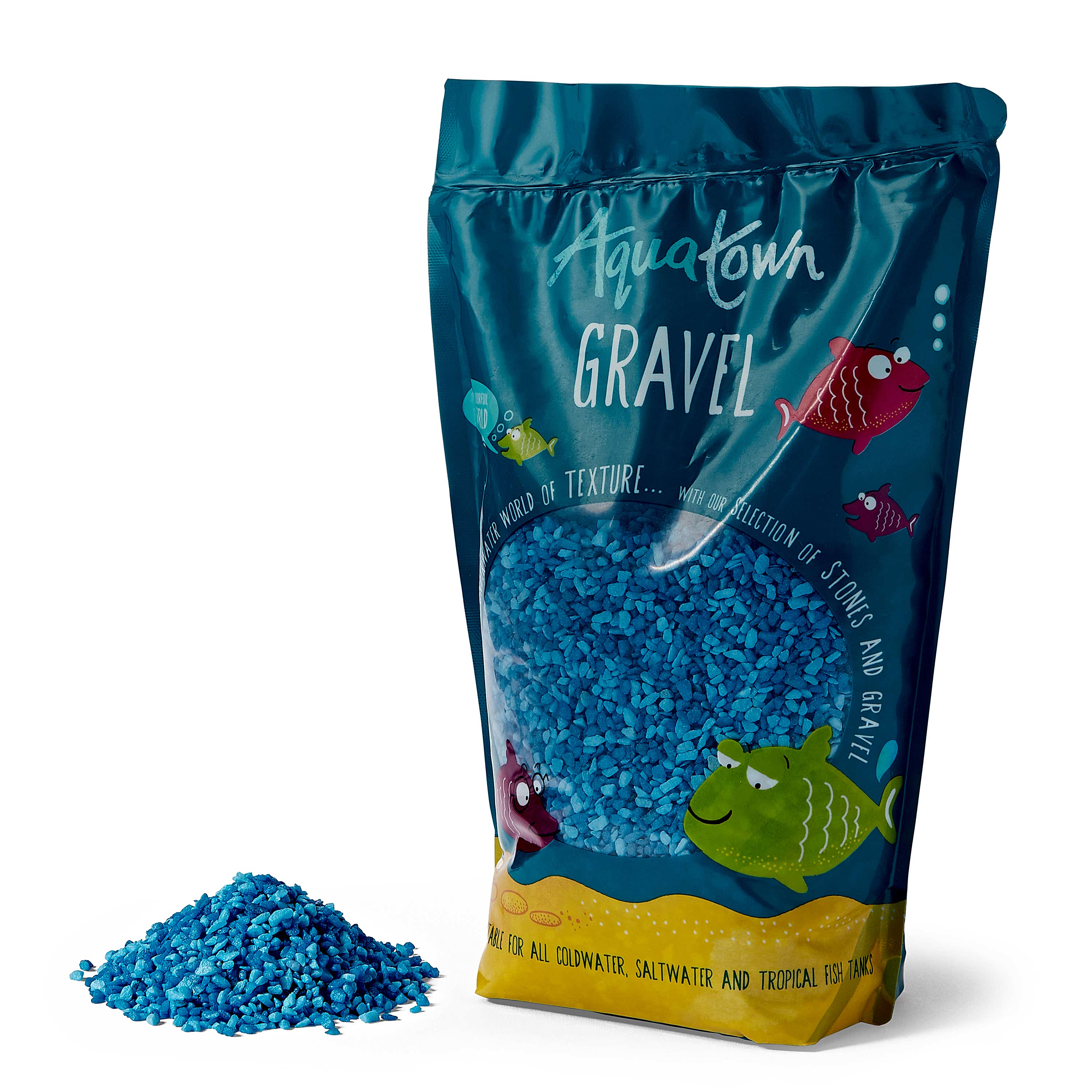 Aqua Town Aquarium Gravel Blue