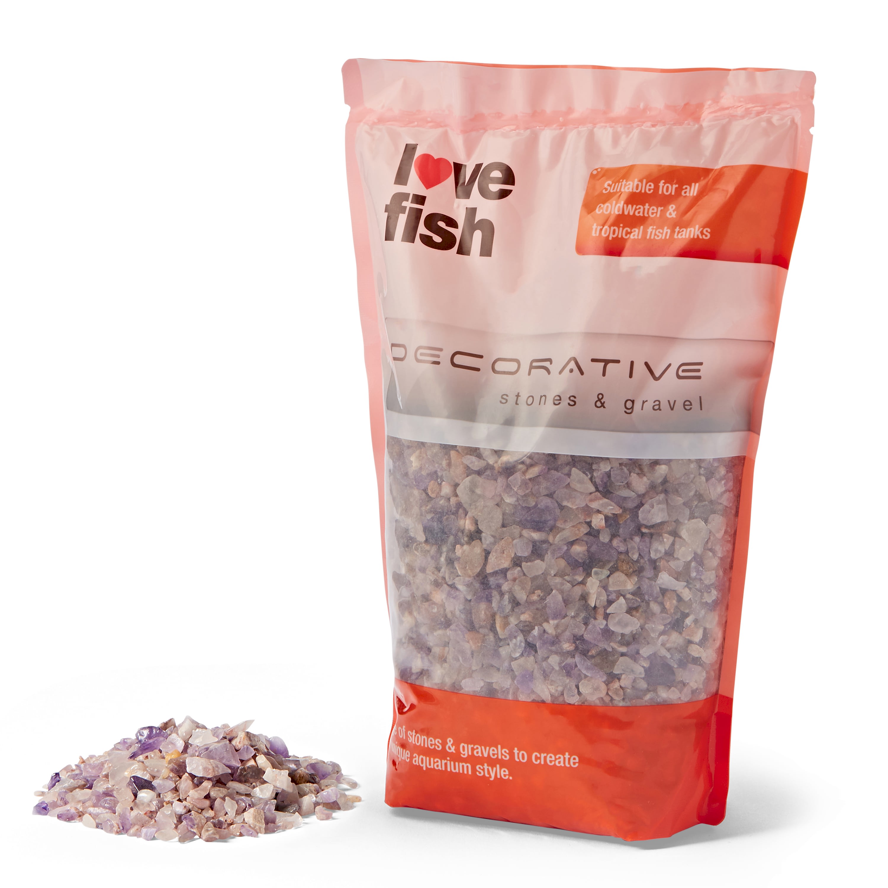 Love Fish Aquarium Gravel Amethyst