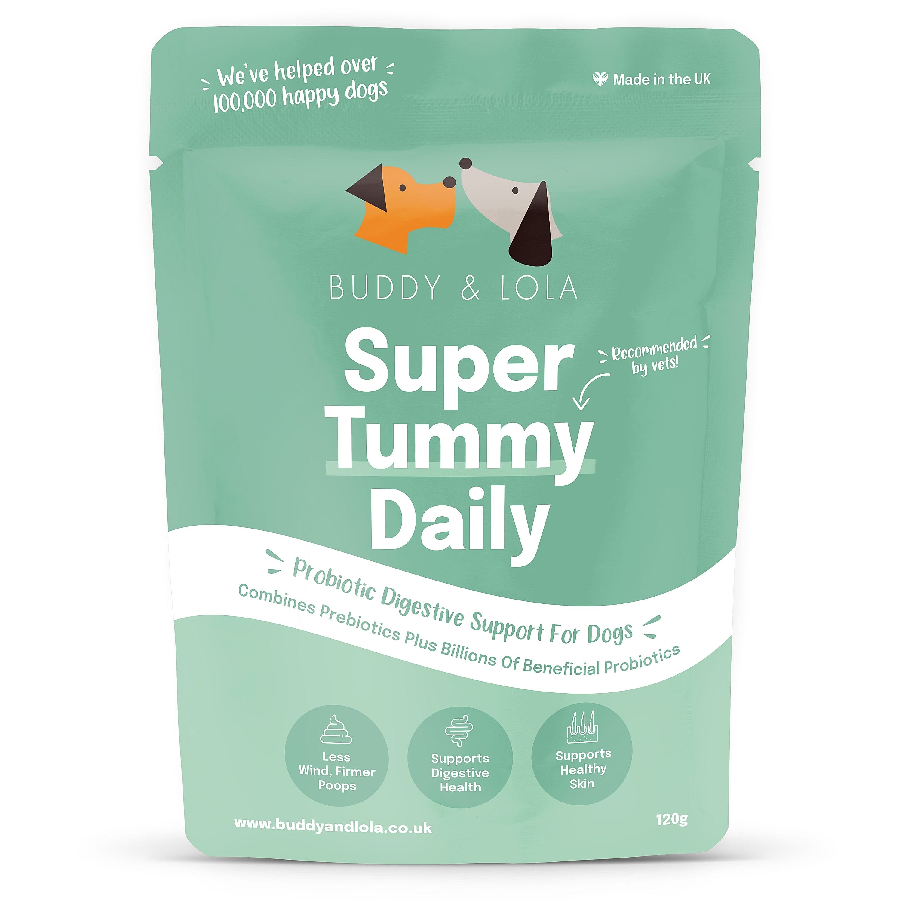 Buddy and Lola Super Tummy Daily Probiotics for Dogs