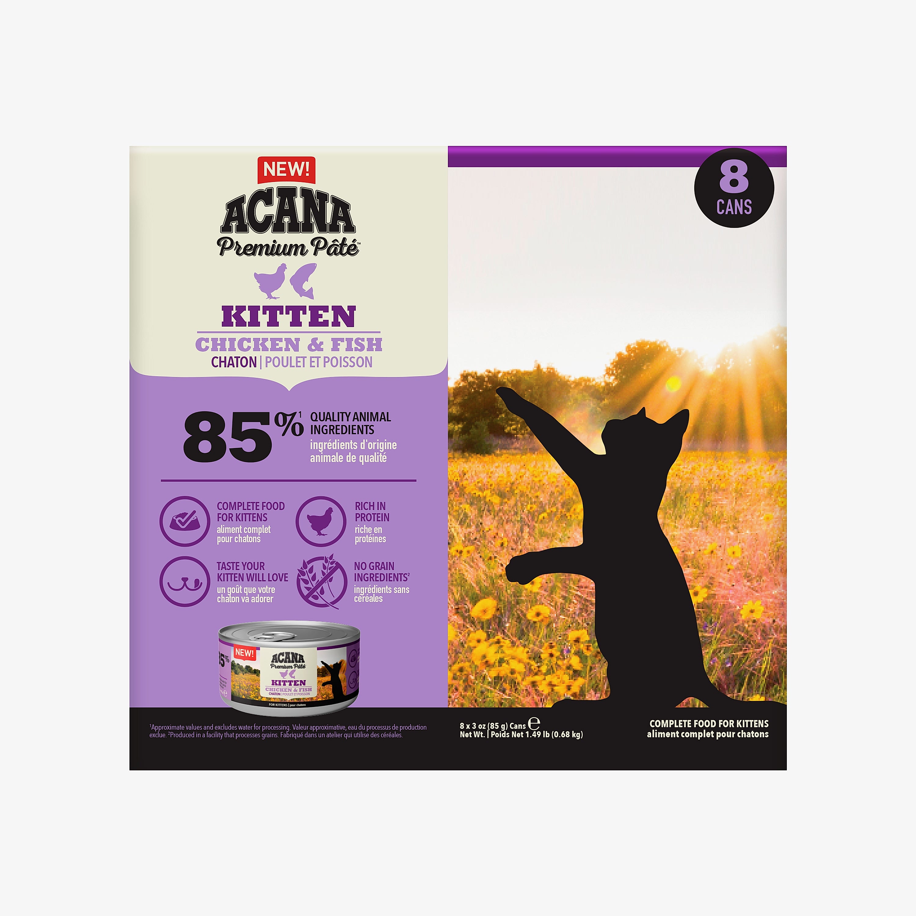 ACANA Premium Pate Kitten Wet Food Chicken & Fish