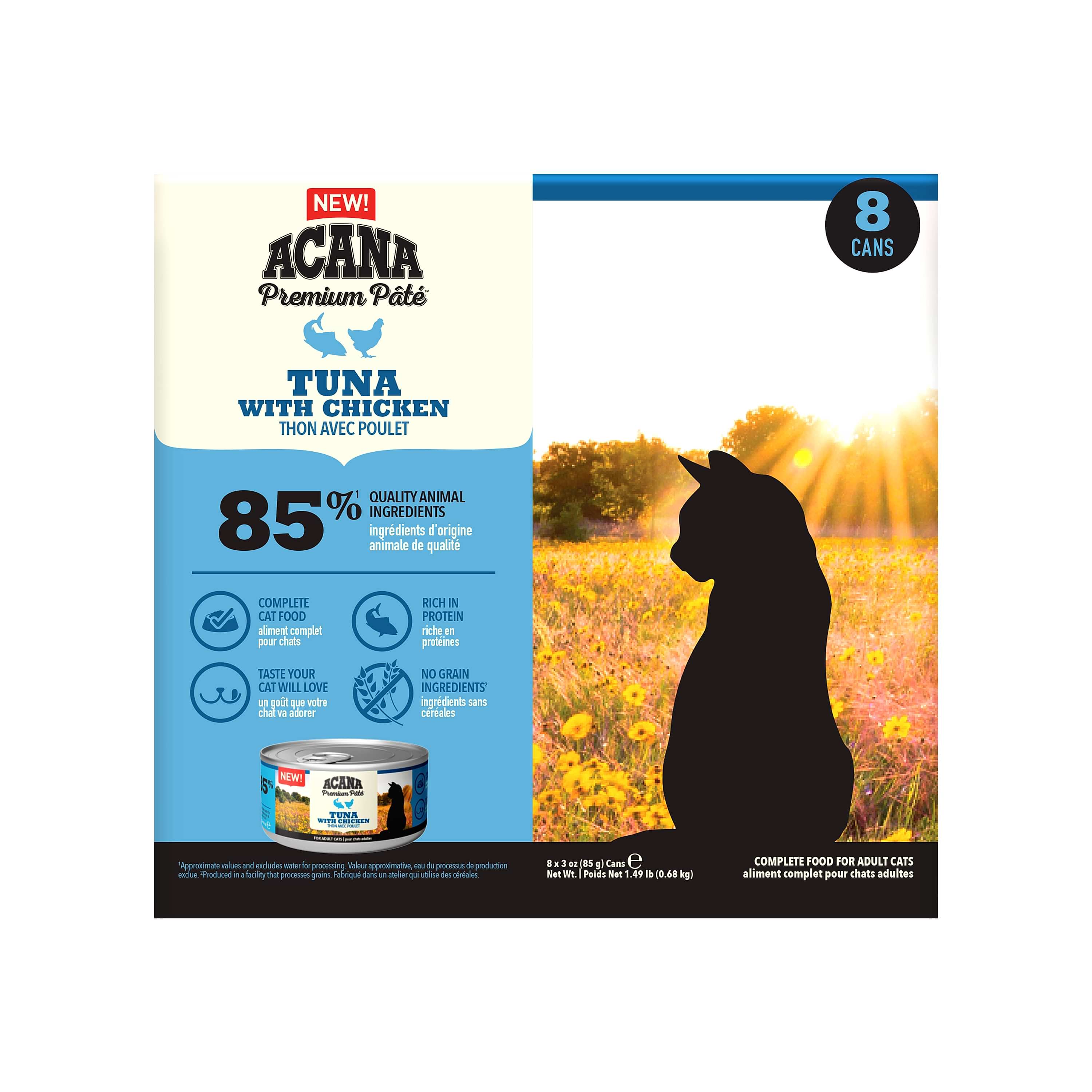 ACANA Premium Pate Adult Wet Cat Food Tuna & Chicken