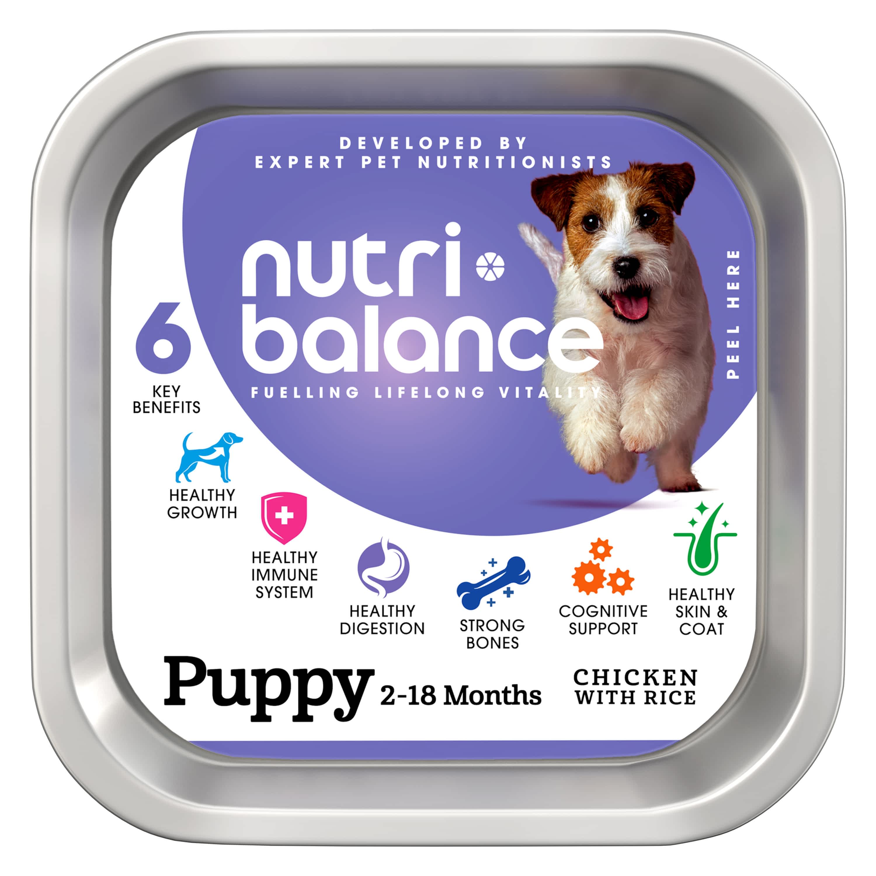 nutribalance Puppy Wet Dog Food Chicken with Rice