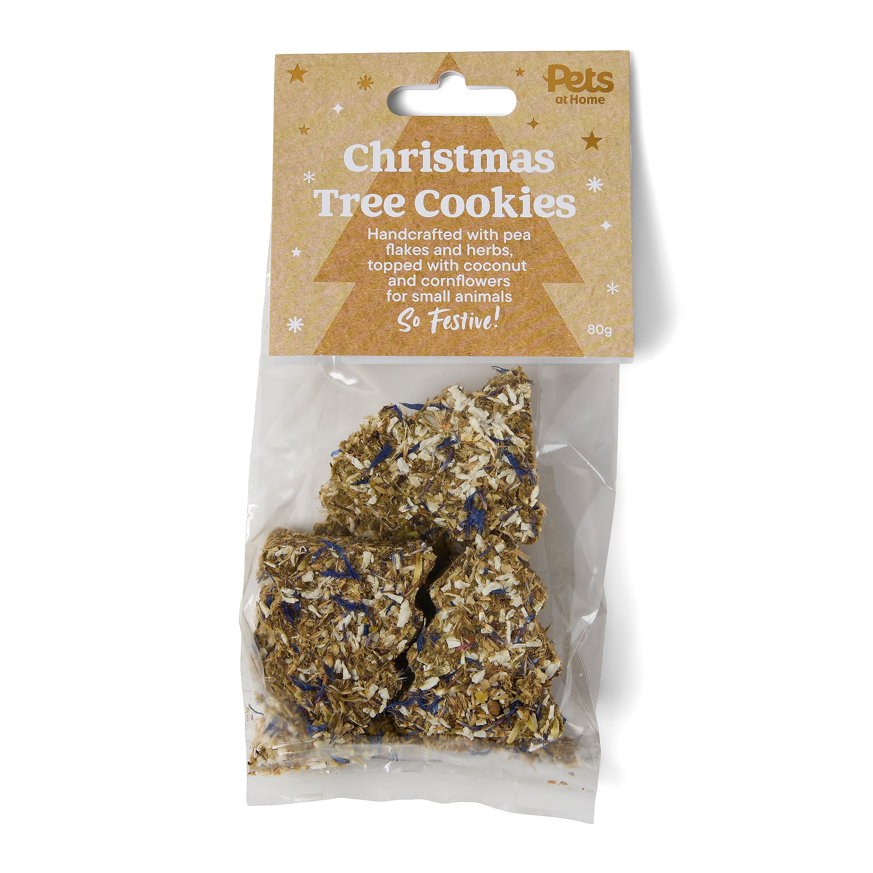 Pets at Home Christmas Tree Cookie Small Animal Treats