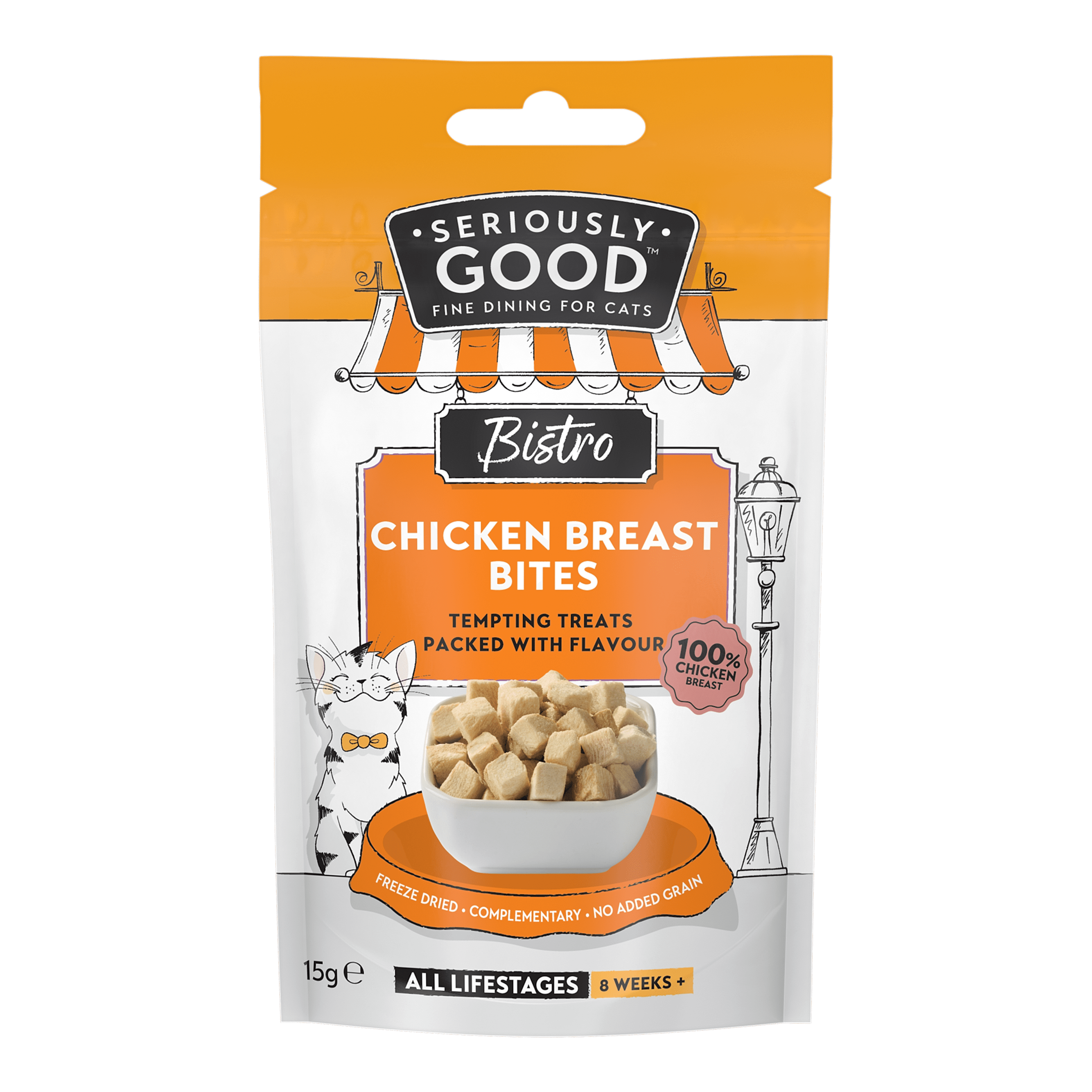 Seriously Good Chicken Breast Cat Treat Bites