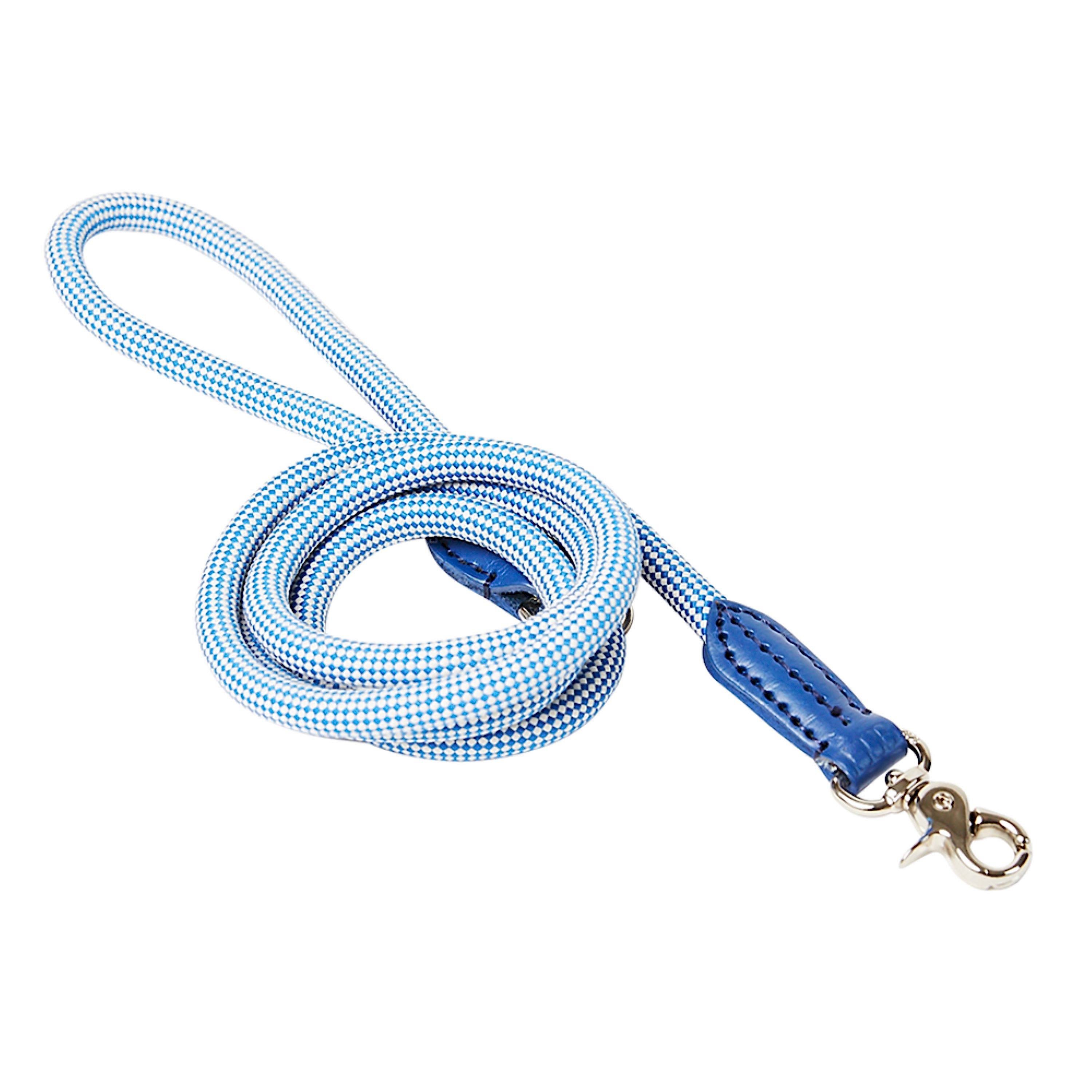 Harry Barker Rope Dog Lead Blue