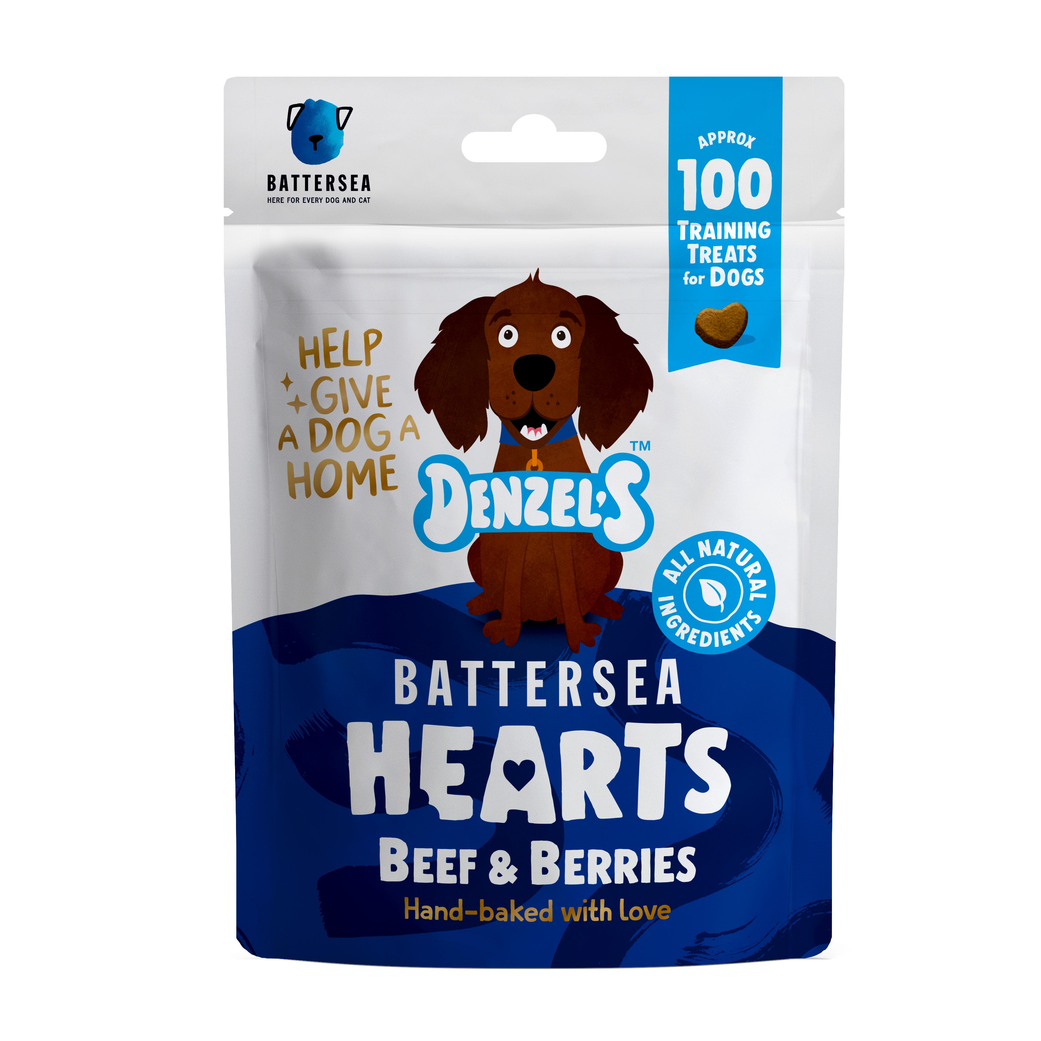 Denzel's Battersea Hearts Dog Treats