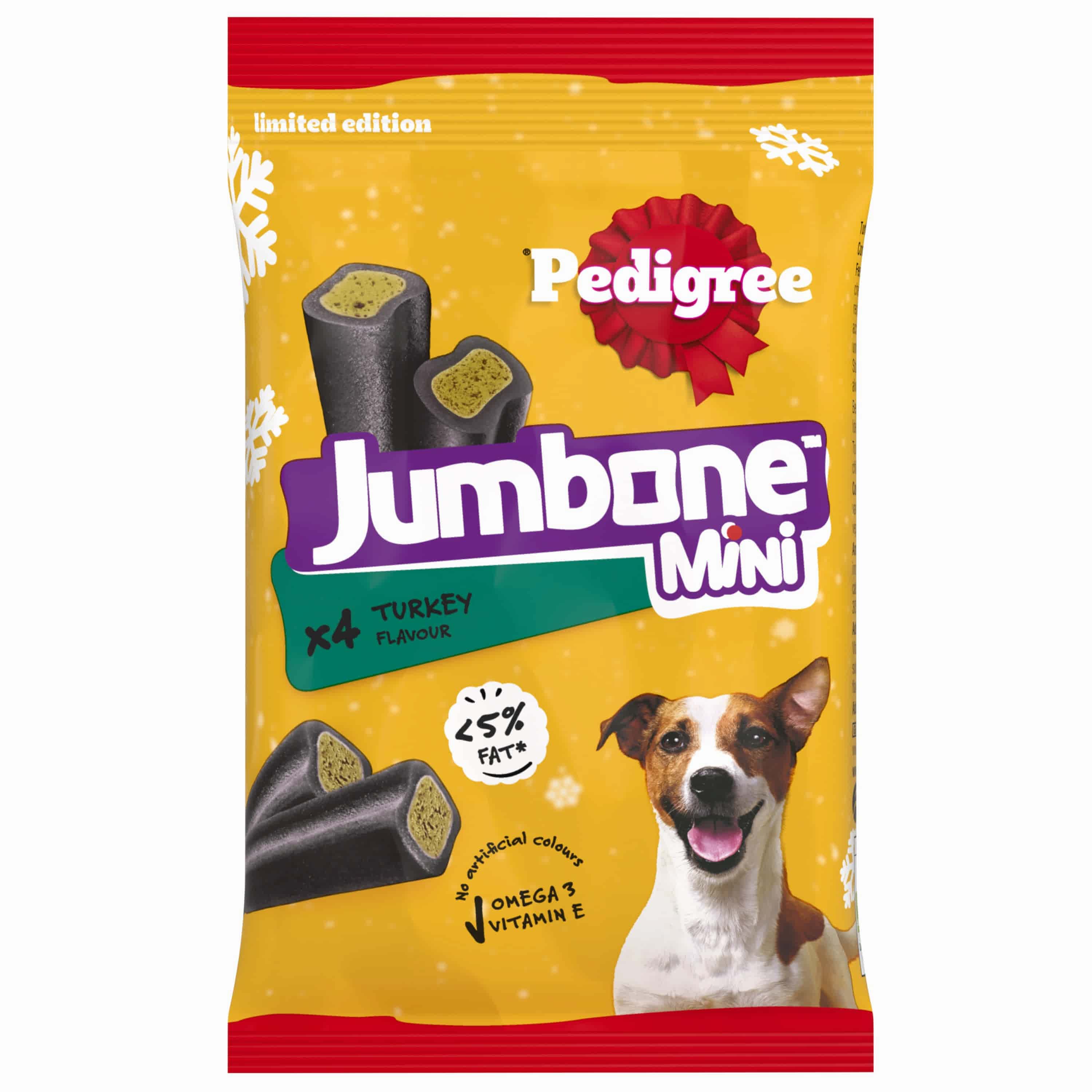 Pedigree Christmas Jumbone Small Dog Treat Chews Turkey