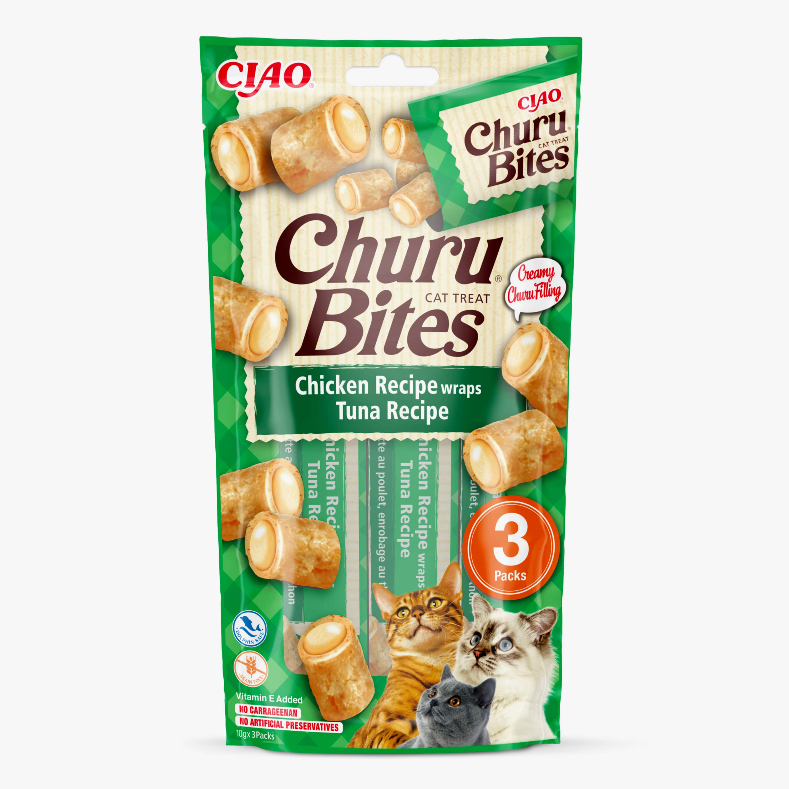 Ciao Churu Cat Treat Bites Chicken with Tuna x 3