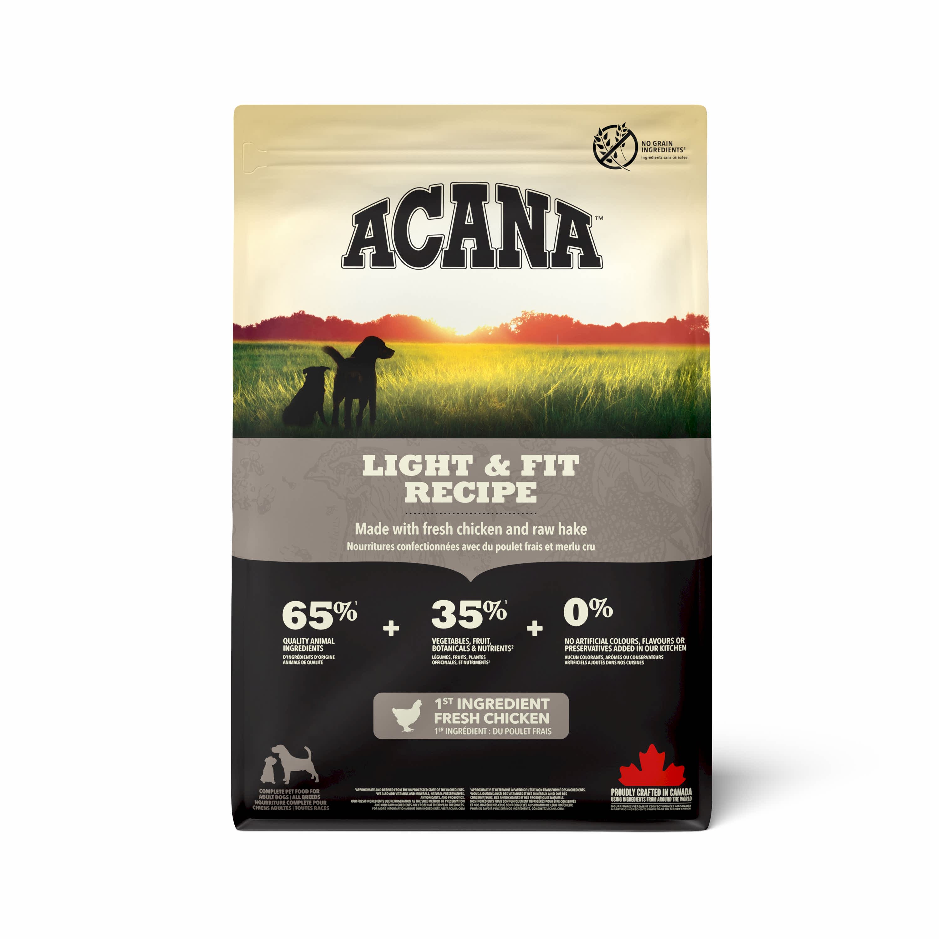 ACANA Light & Fit Adult Dry Dog Food with Chicken Turkey & Fish