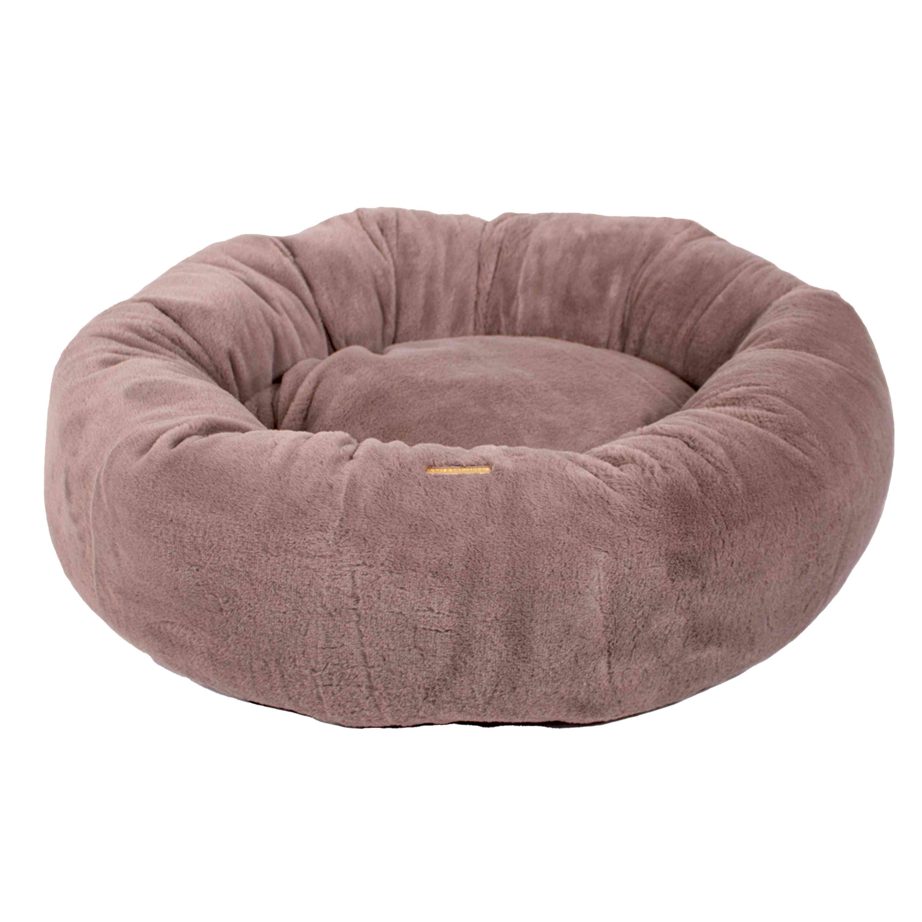 Lords & Labradors Calming Anti-Anxiety Donut Dog Bed Fawn