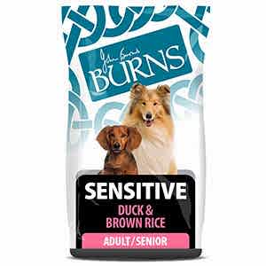 Burns Sensitive Dry Dog Food Duck & Brown Rice