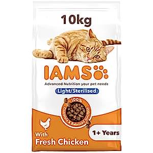 Iams Light in Fat Dry Adult & Senior Cat Food Chicken