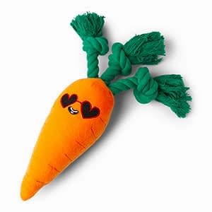 Pets at Home Christmas Small Disco Carrot Squeaky Dog Toy