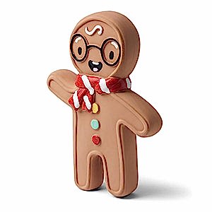 Pets at Home Christmas Disco Gingerbread Soft Latex Dog Toy