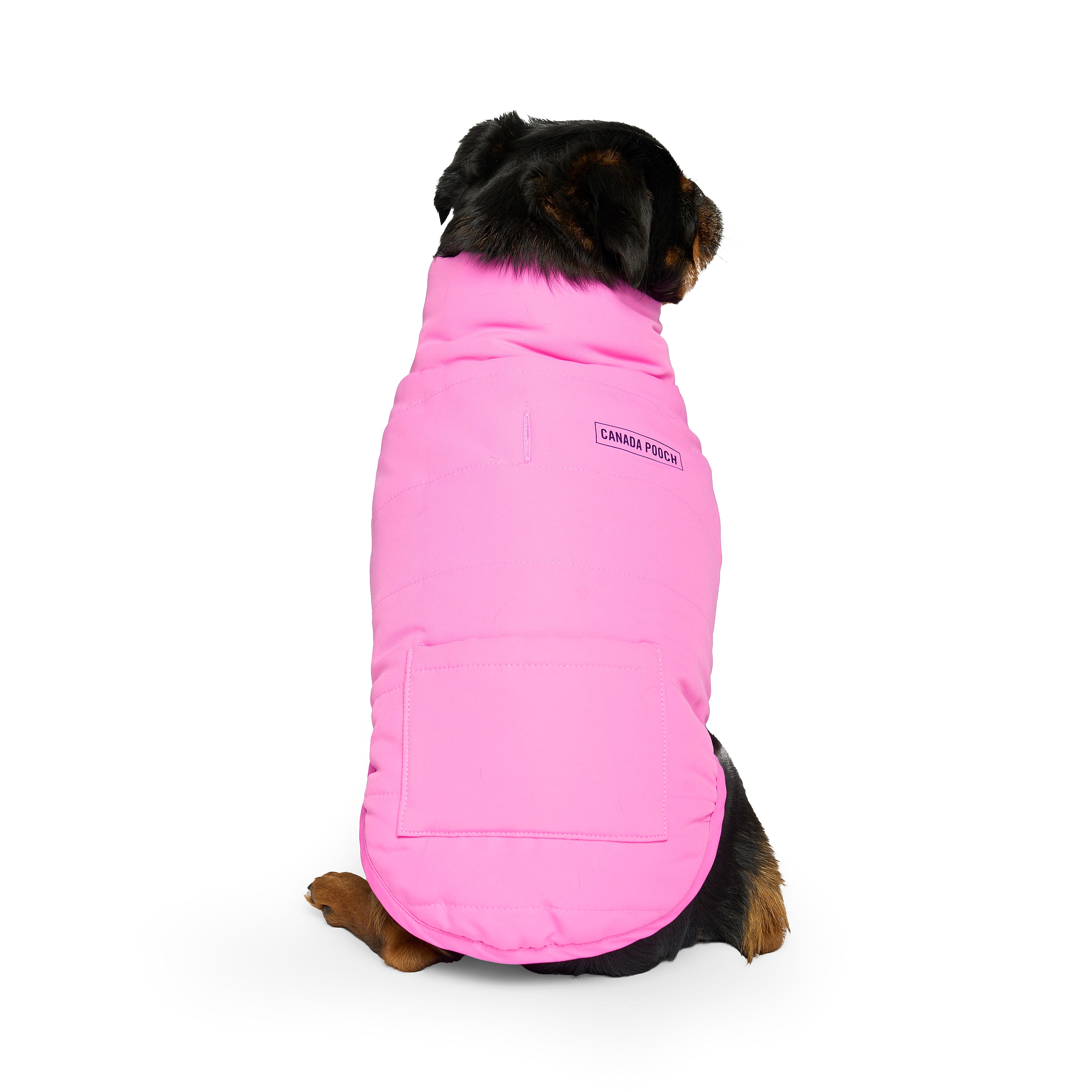 Canada Pooch Reversible Puffer Vest Dog Coat Pink/Purple