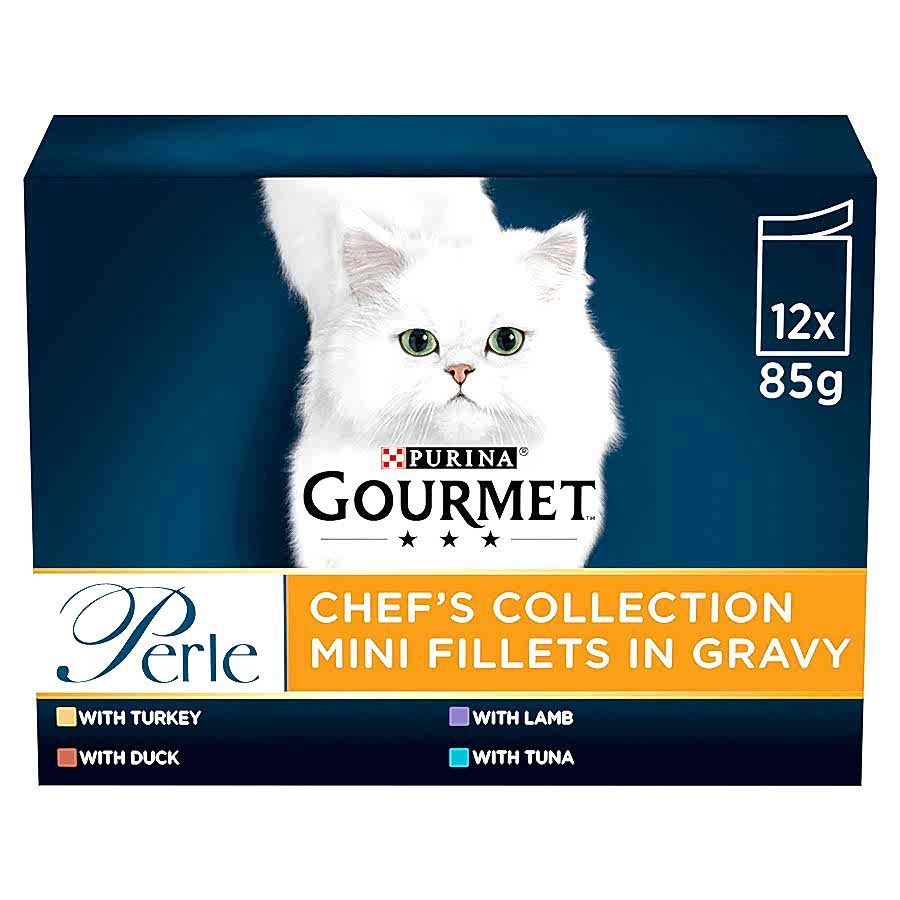 Gourmet Perle Wet Adult Cat Food Chefs Collection Mixed