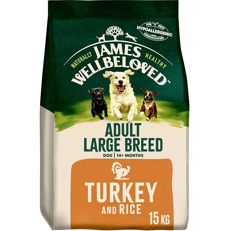 James Wellbeloved Large Breed Adult Dry Dog Food Turkey & Rice