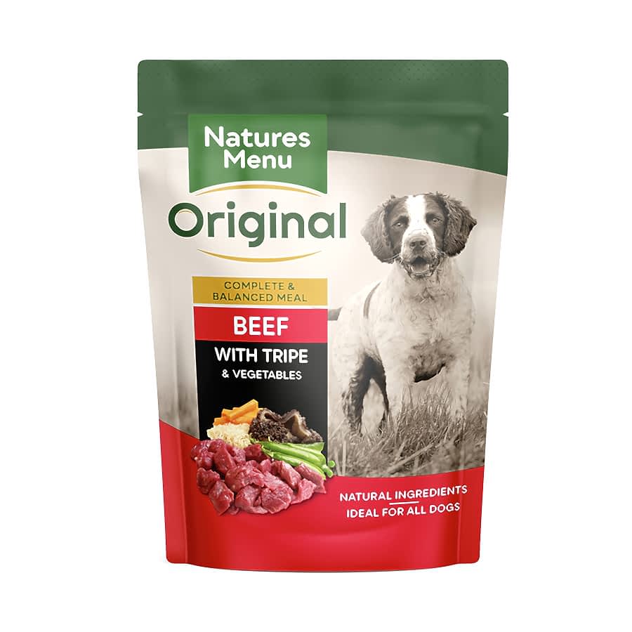 Natures Menu Dog Pouch Food Beef with Tripe