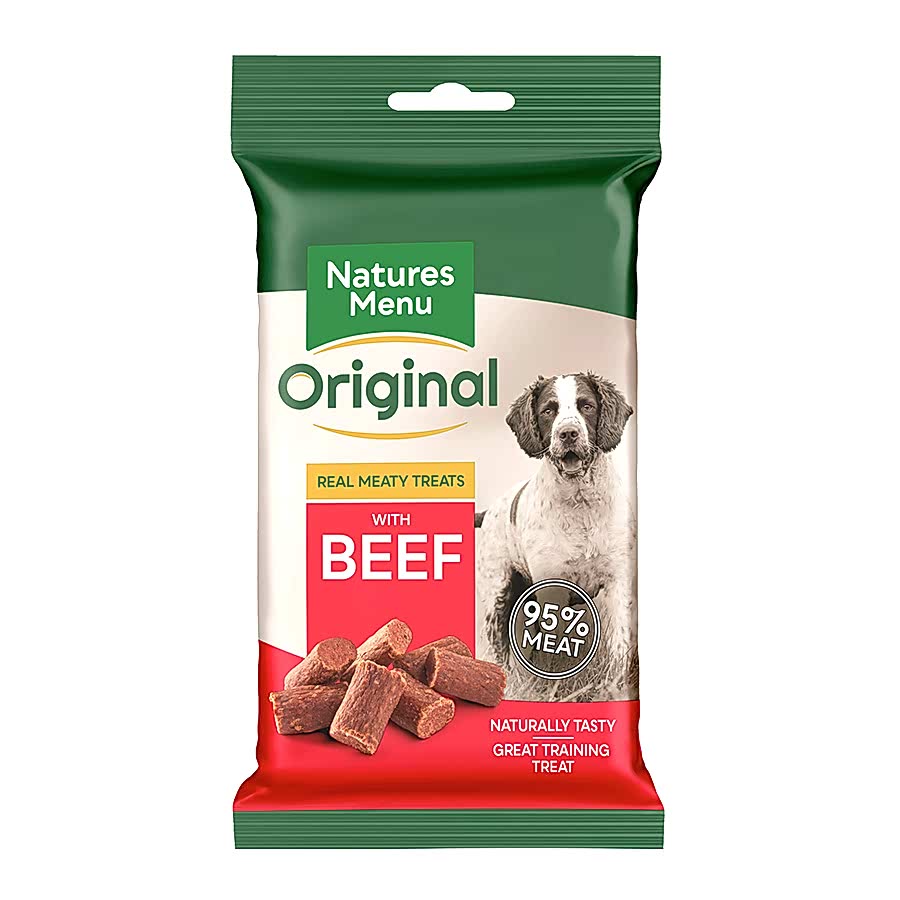 Natures Menu Real Meaty Dog Treats with Beef