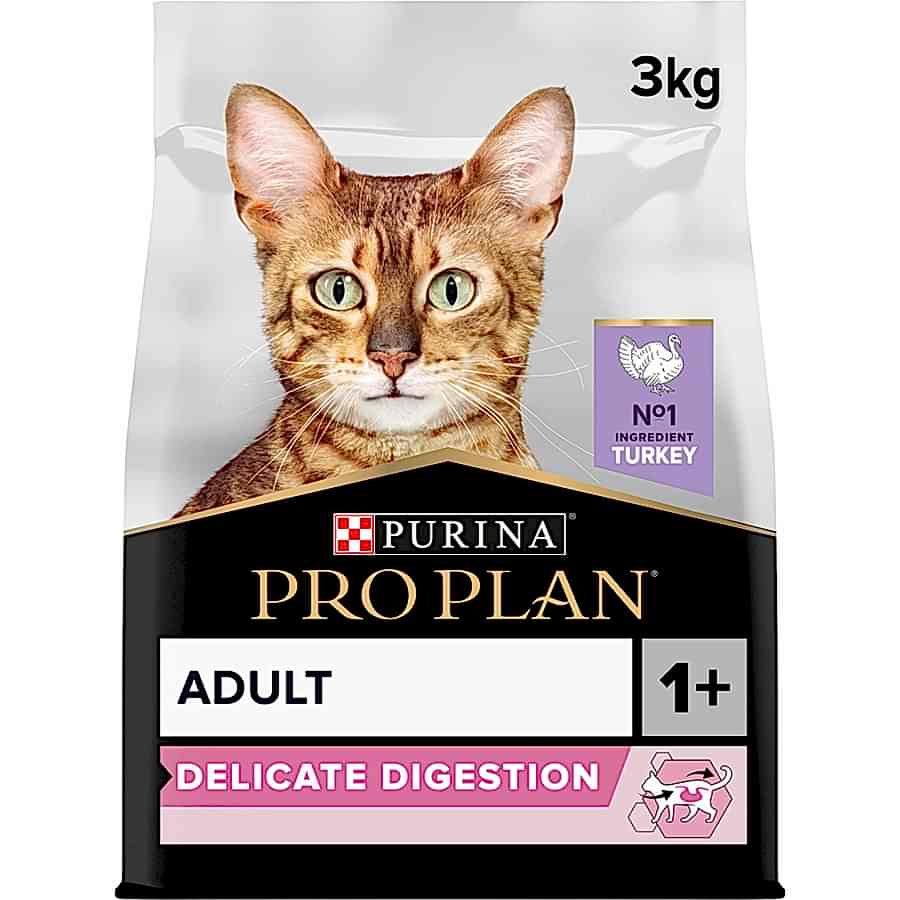 Pro Plan Delicate Digestion Dry Adult Cat Food Turkey