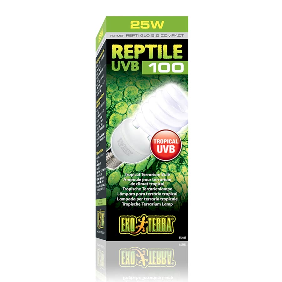 Exo Terra Reptile UVB 100 Compact Tropical Lamp