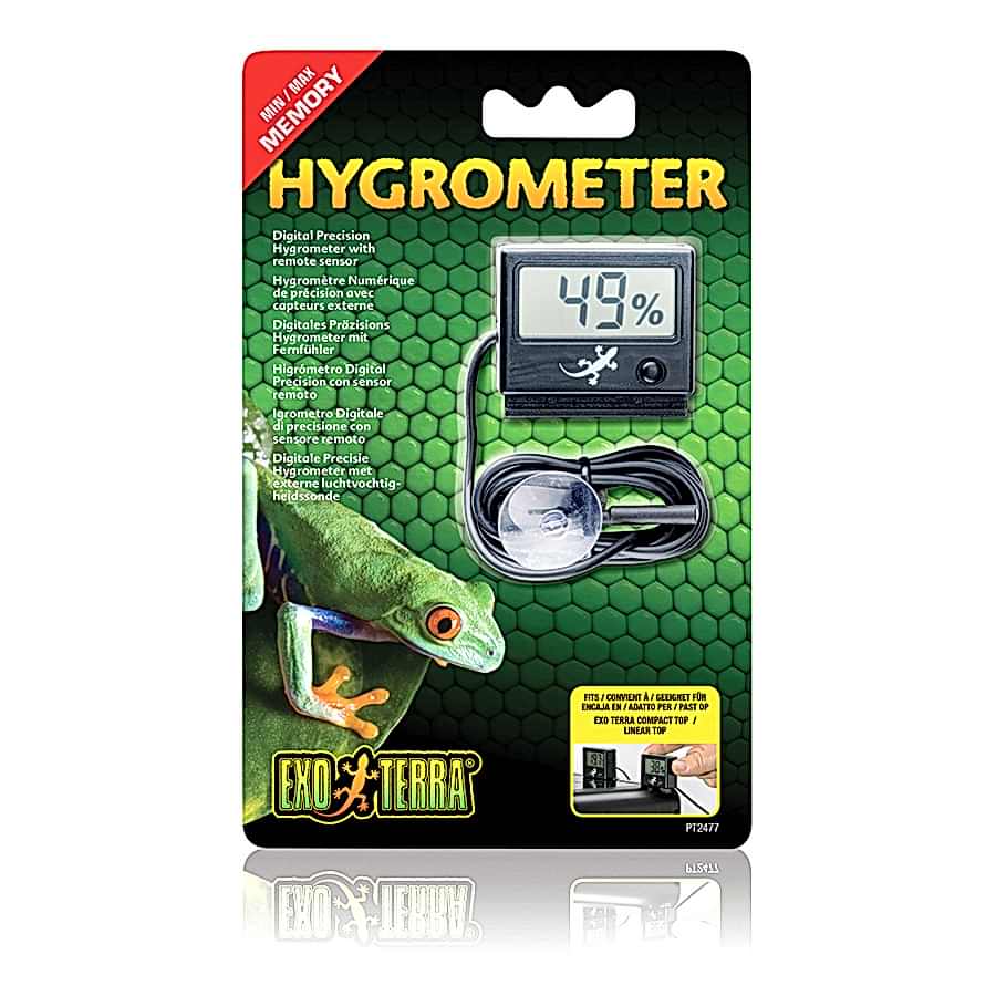 Exo Terra Digital Hygrometer With Remote Sensor