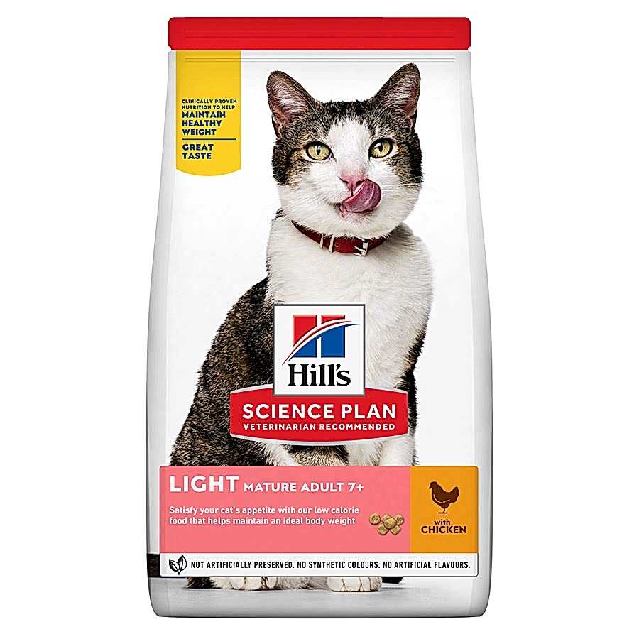 Hill's Science Plan Mature Adult Light Dry Cat Food Chicken