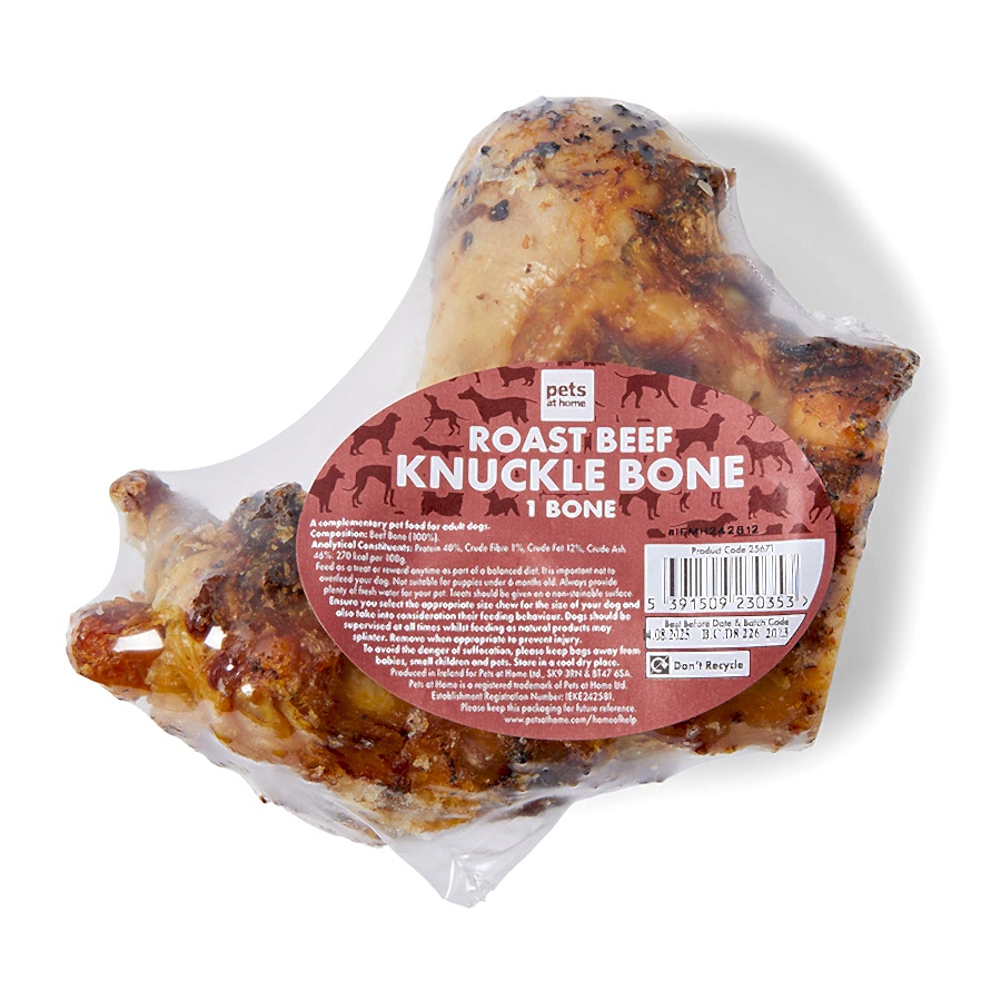 Pets at Home Dog Treat Roast Beef Knuckle Bone