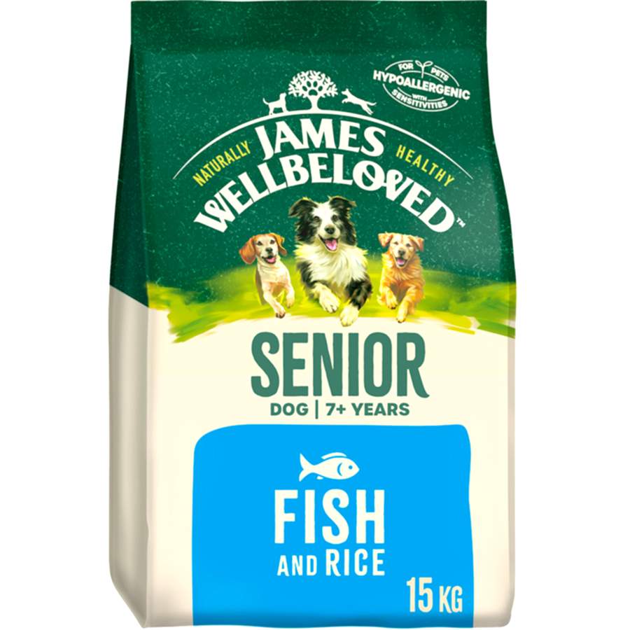 James Wellbeloved Senior Dry Dog Food Fish & Rice