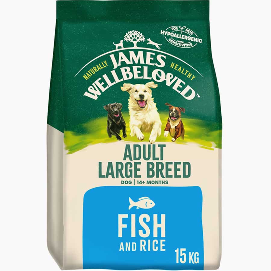 James Wellbeloved Large Breed Adult Dry Dog Food Fish & Rice