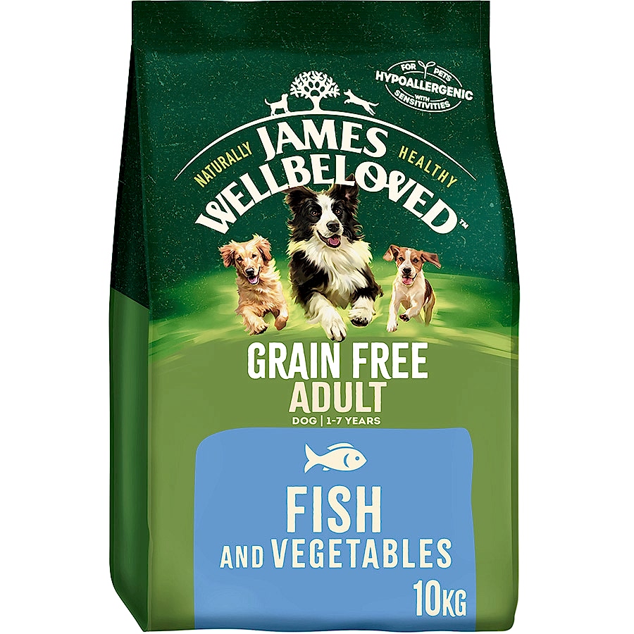 James Wellbeloved Grain Free Adult Dry Dog Food Fish & Veg