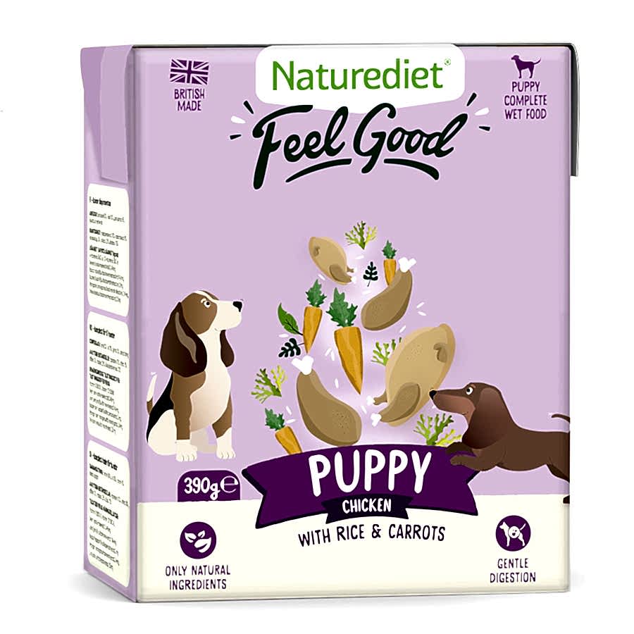 Naturediet Feel Good Puppy Wet Dog Food Chicken with Rice & Carrots