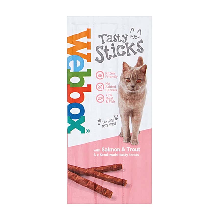 Webbox Tasty Sticks Cat Treats Salmon & Trout