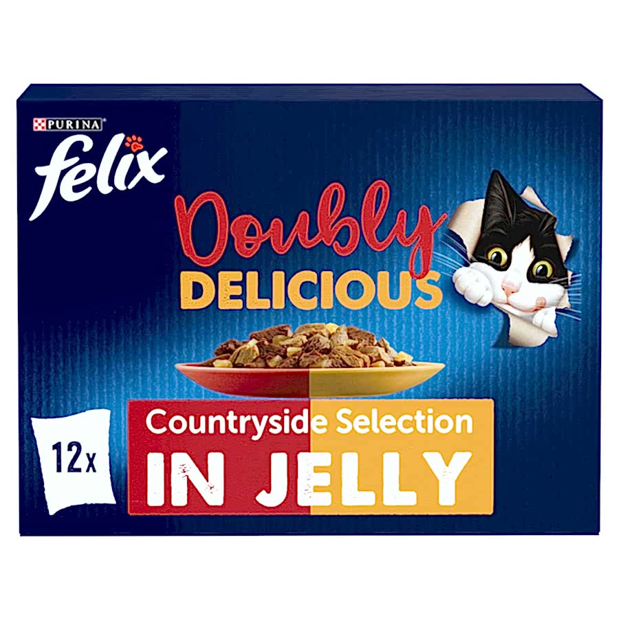 Felix Doubly Delicious Adult Wet Cat Food Meaty Selection