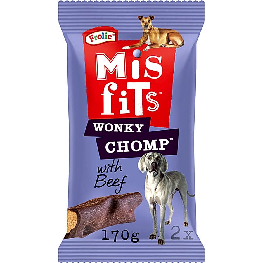 Misfits Wonky Chomp Medium Breed Adult Dog Treats Liver