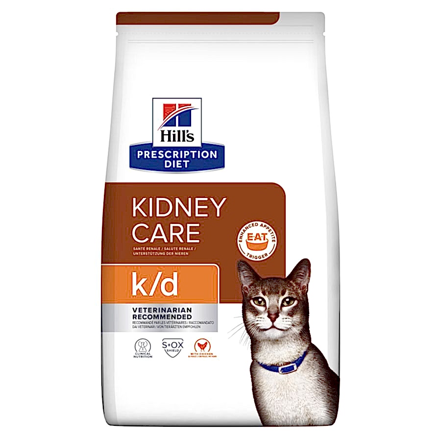 Hill's Prescription Diet k/d Kidney Care Dry Adult Cat Food with Chicken