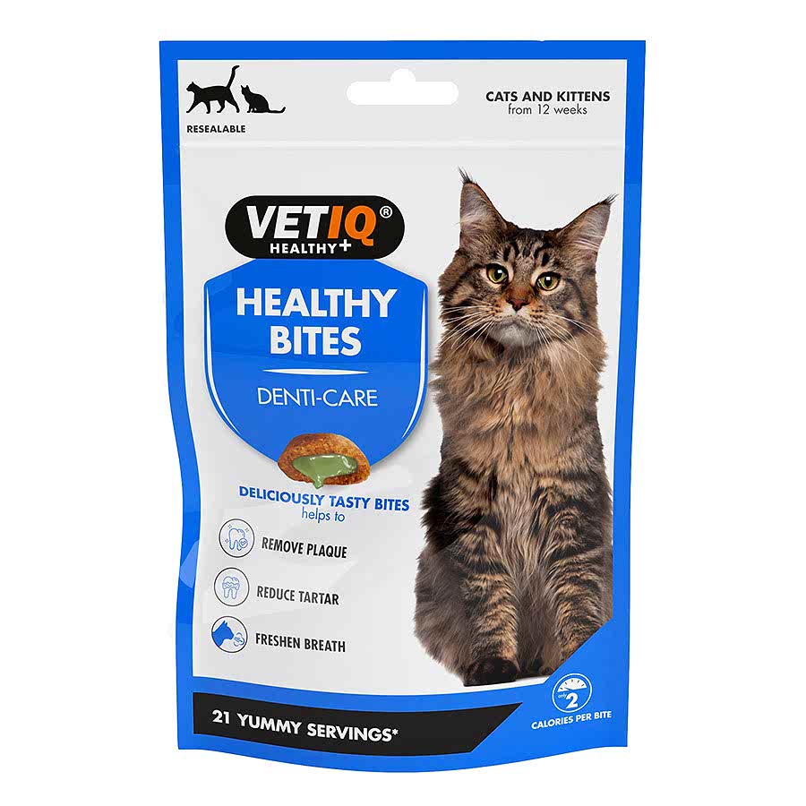 VetIQ Healthy Bites Breath & Dental Cat Kitten Treats