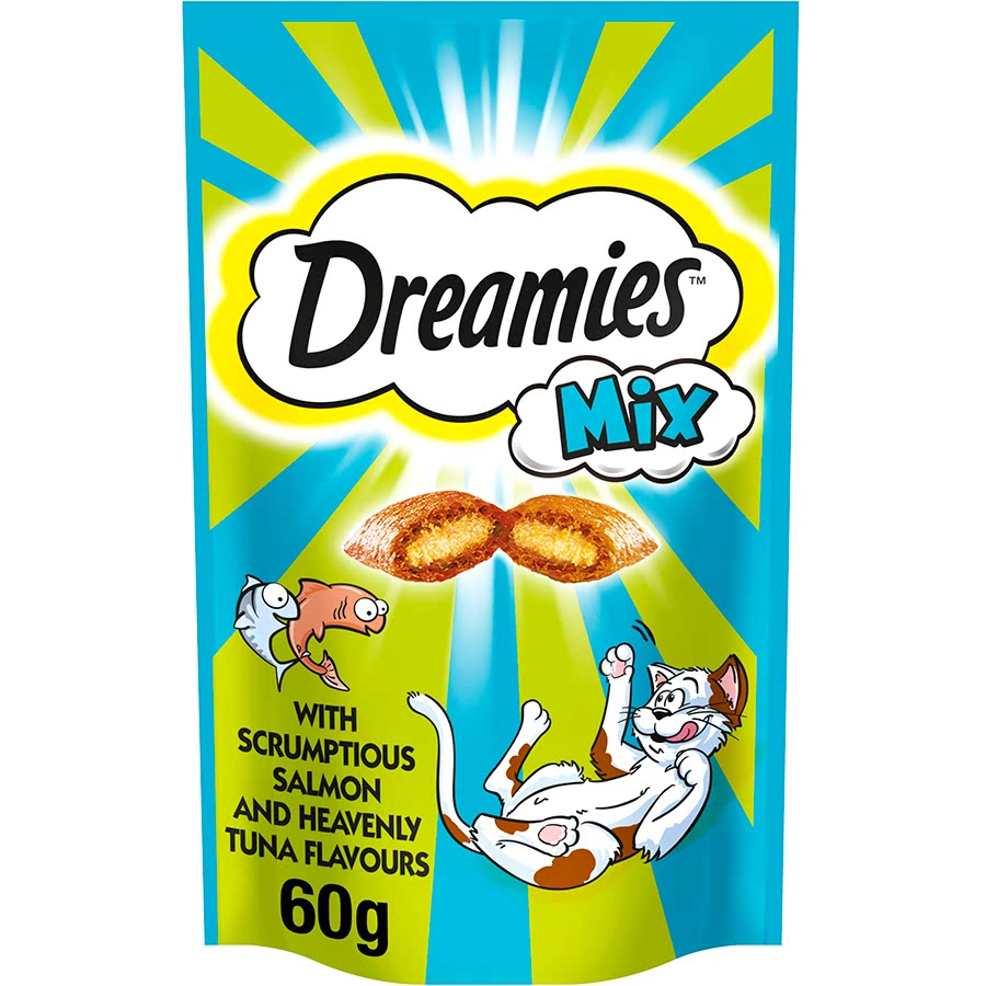 Dreamies Mix Cat Treat Biscuits with Salmon & Tuna