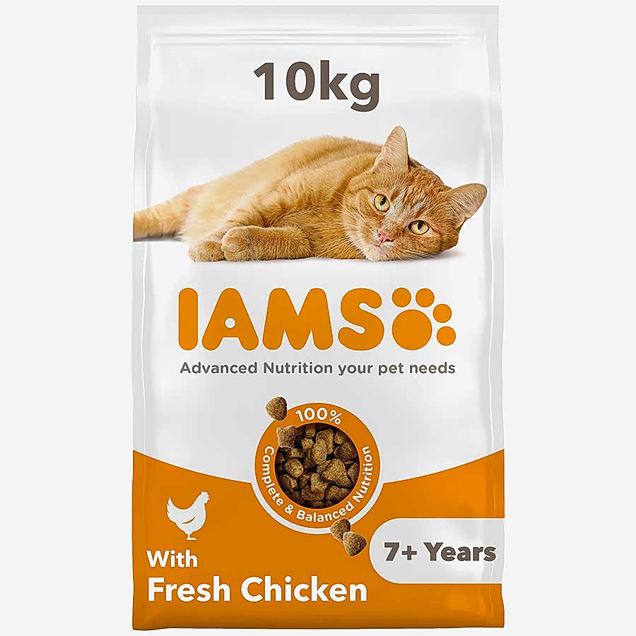 Iams Senior Dry Cat Food Chicken